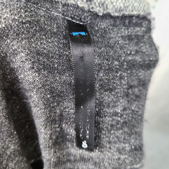 Kuhl Nova Wrap Cardigan Sweater Small grey viscose/wool blend open front pockets - Picture 11 of 15